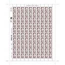2025 FEUILLE INDIVISIBLE DE 100 TIMBRES MARIANNE DE L’AVENIR 10 CTS
