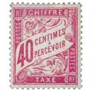 CHIFFRE TAXE A PERCEVOIR - type Duval
