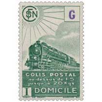 COLIS POSTAL au dessus de 15 Jusqu'à 20Kgs domicile