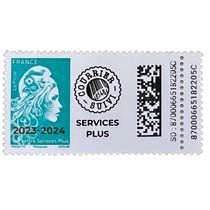 2024 Type Marianne l'engagée - LETTRE SERVICES PLUS - surcharge