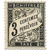 CHIFFRE TAXE A PERCEVOIR - type Duval