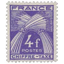 TIMBRE TAXE - type gerbes de blé