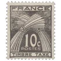 TIMBRE TAXE - type gerbes de blé