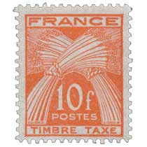 TIMBRE TAXE - type gerbes de blé