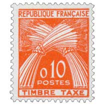 TIMBRE TAXE - type gerbes de blé