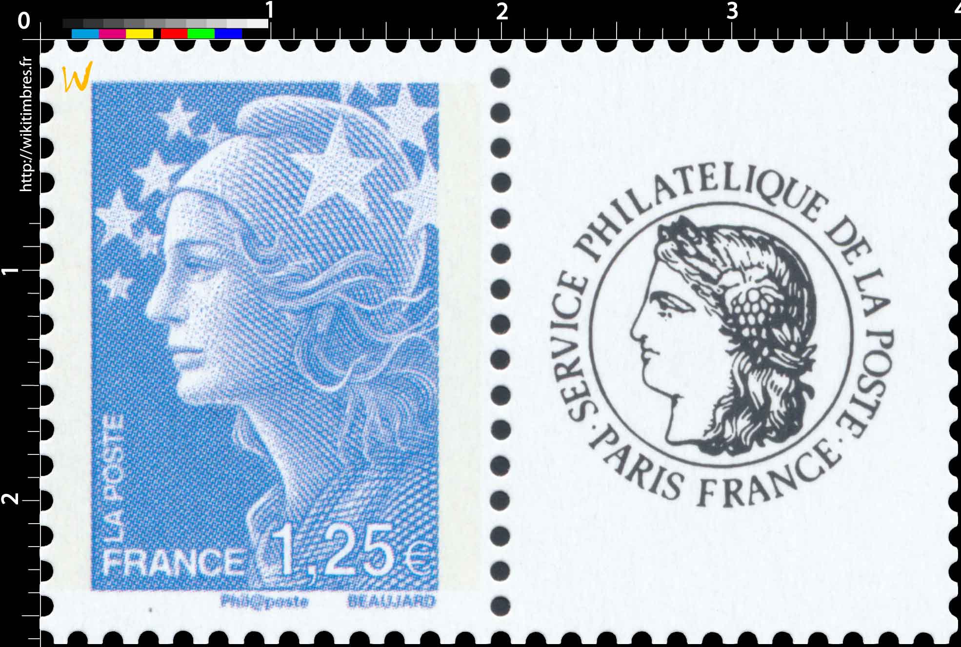 Sans légende particulière - type Marianne de Beaujard